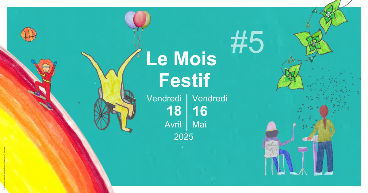 Affiche de la 5e édition du Mois Festif SSP 2025